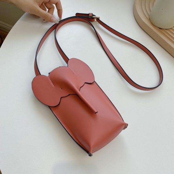 2025 Summer High-End Mini Crossbody Bag for Women - Cute Elephant Design for Coins and Mobile Phone