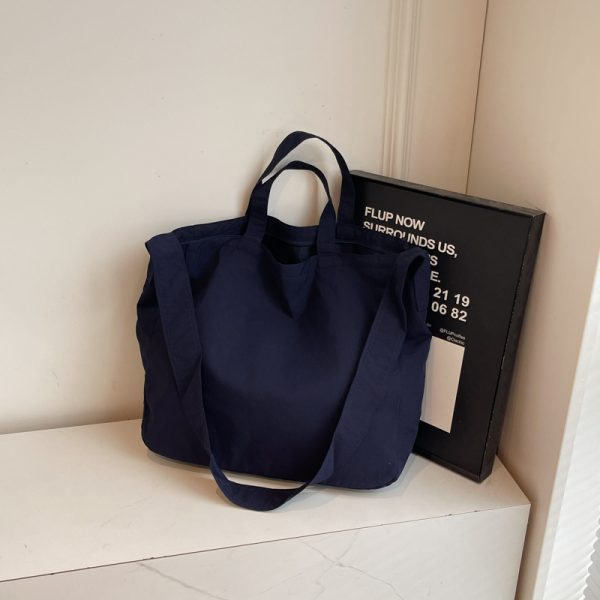 2025 Summer Large Capacity Nylon Crossbody Tote Bag for Women - Stylish Relaxed Shoulder Commuter Handbag