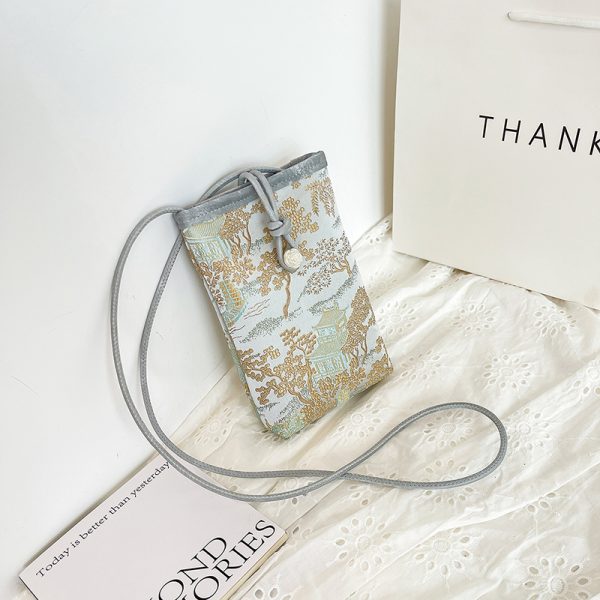 2025 Summer Mini Bag for Women - Chinese National Style Lightweight Crossbody Mobile Phone Bag