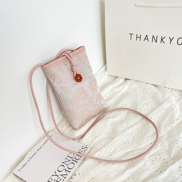 2025 Summer Mini Bag for Women - Chinese National Style Lightweight Crossbody Mobile Phone Bag