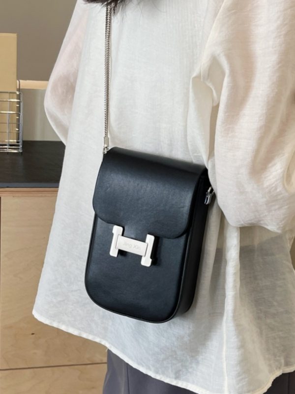2025 Summer Mini Handbag for Women - High-End Korean Style Versatile Chain Crossbody Bag for Mobile Phones