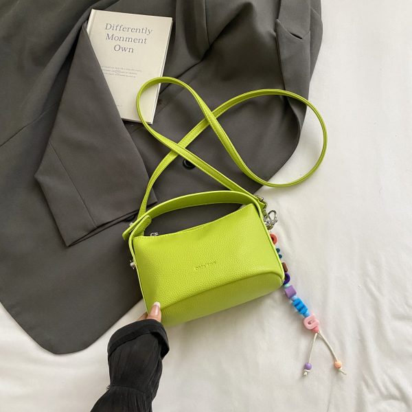 2025 Summer White Crossbody Bag - Stylish High-End Small Handbag Tote for Women, Versatile Casual Fashion Accessory