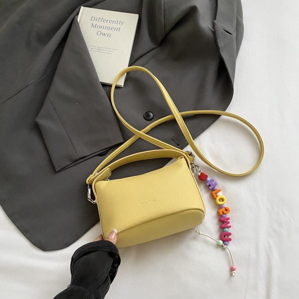 2025 Summer White Crossbody Bag - Stylish High-End Small Handbag Tote for Women, Versatile Casual Fashion Accessory