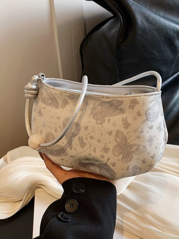 2025 Summer Women's Chinese-Style Embroidered Saddle Bag - Minimalist Casual Versatile Crossbody Bag
