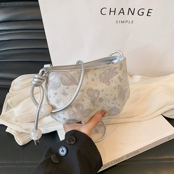 2025 Summer Women's Chinese-Style Embroidered Saddle Bag - Minimalist Casual Versatile Crossbody Bag