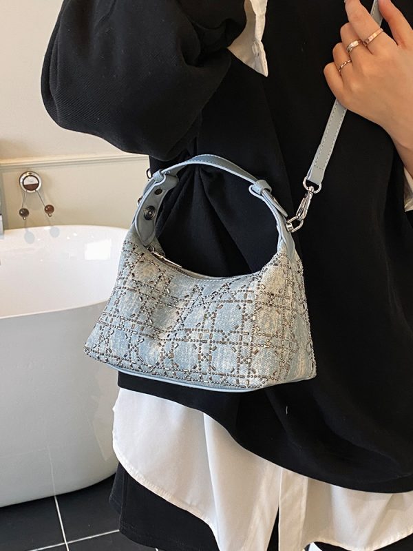 2025 Summer Women's Minimalist Crossbody Dumpling Shoulder Tote Bag - Versatile Fashionable Commuter Style