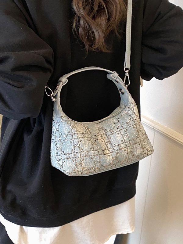 2025 Summer Women's Minimalist Crossbody Dumpling Shoulder Tote Bag - Versatile Fashionable Commuter Style