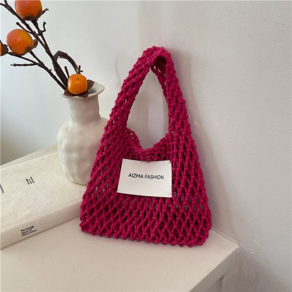 2025 Summer Woven Straw Bag for Women, Commuter Knitted Handbag, Portable Beach Tote, Vacation Essential