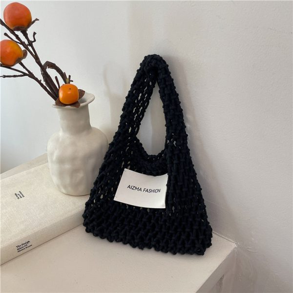 2025 Summer Woven Straw Bag for Women, Commuter Knitted Handbag, Portable Beach Tote, Vacation Essential