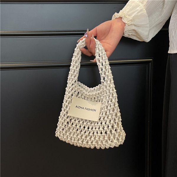 2025 Summer Woven Straw Bag for Women, Commuter Knitted Handbag, Portable Beach Tote, Vacation Essential