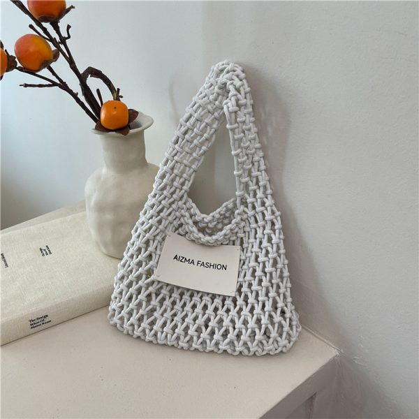 2025 Summer Woven Straw Bag for Women, Commuter Knitted Handbag, Portable Beach Tote, Vacation Essential