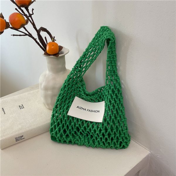 2025 Summer Woven Straw Bag for Women, Commuter Knitted Handbag, Portable Beach Tote, Vacation Essential