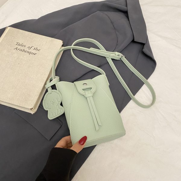 2025 Summer Yellow Mini Crossbody Bag for Women - Lightweight High-End Phone Bag for Walking and Everyday Use