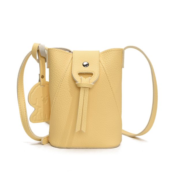 2025 Summer Yellow Mini Crossbody Bag for Women - Lightweight High-End Phone Bag for Walking and Everyday Use