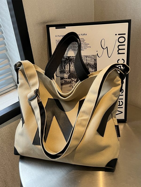 2025 Womenâ€™s Canvas Tote Bag - Large Capacity, Versatile Handbag for Students, Commuting, Shoulder and Crossbody Style