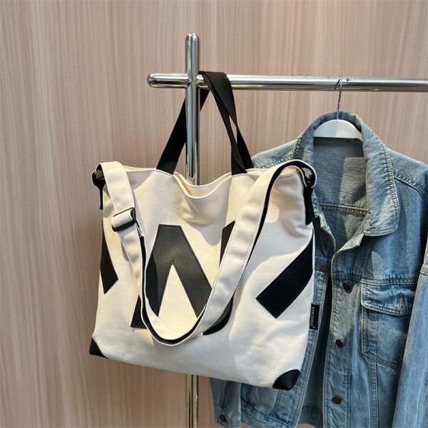 2025 Womenâ€™s Canvas Tote Bag - Large Capacity, Versatile Handbag for Students, Commuting, Shoulder and Crossbody Style
