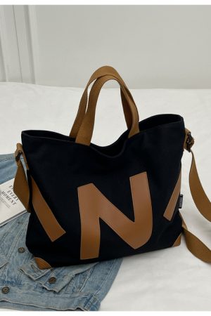2025 Womenâ€™s Canvas Tote Bag - Large Capacity, Versatile Handbag for Students, Commuting, Shoulder and Crossbody Style