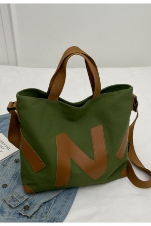 2025 Womenâ€™s Canvas Tote Bag - Large Capacity, Versatile Handbag for Students, Commuting, Shoulder and Crossbody Style