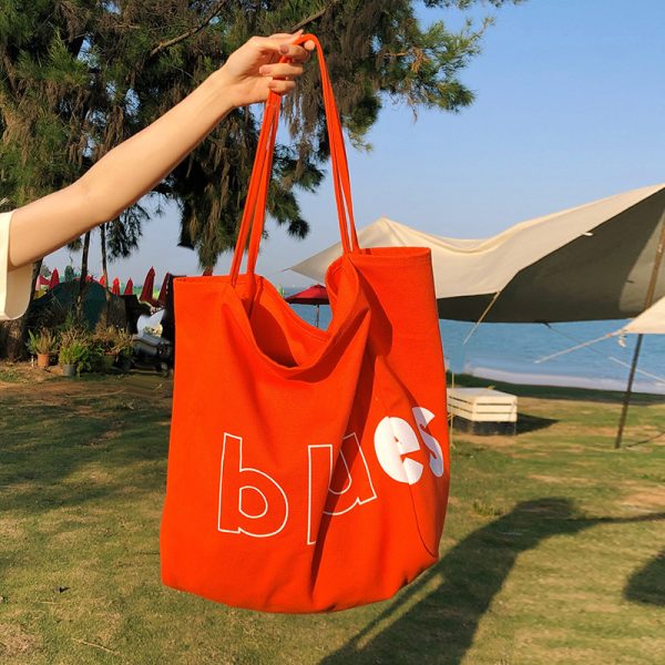2025 Women's Casual Canvas Tote Bag - Large Capacity Shoulder Bag for Commuting, Trendy Handheld Design