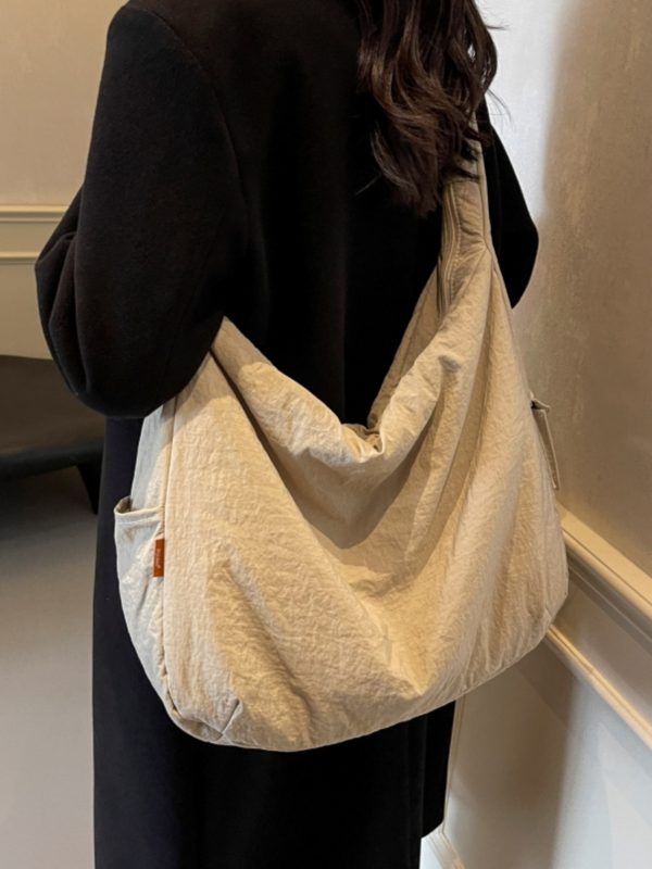 2025 Women's Casual Cotton Crossbody Bag - Large Capacity Shoulder Tote for Spring & Summer, Versatile Relaxed Style