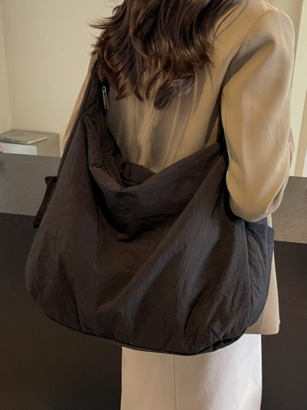 2025 Women's Casual Cotton Crossbody Bag - Large Capacity Shoulder Tote for Spring & Summer, Versatile Relaxed Style