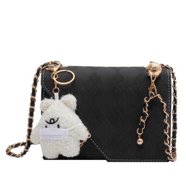 2025 Women's High-End Diamond-Shaped Chain Bag - Versatile Retro Small Square Crossbody for Spring and Summer Fashion