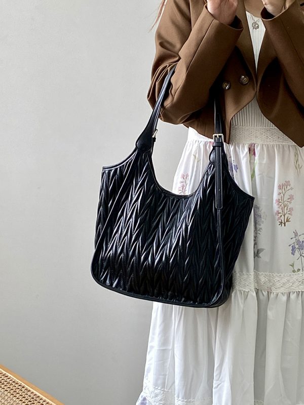 2025 Women's High-End Simple Shoulder Tote Bag - Large Capacity Commuter Bag for Everyday Fashion