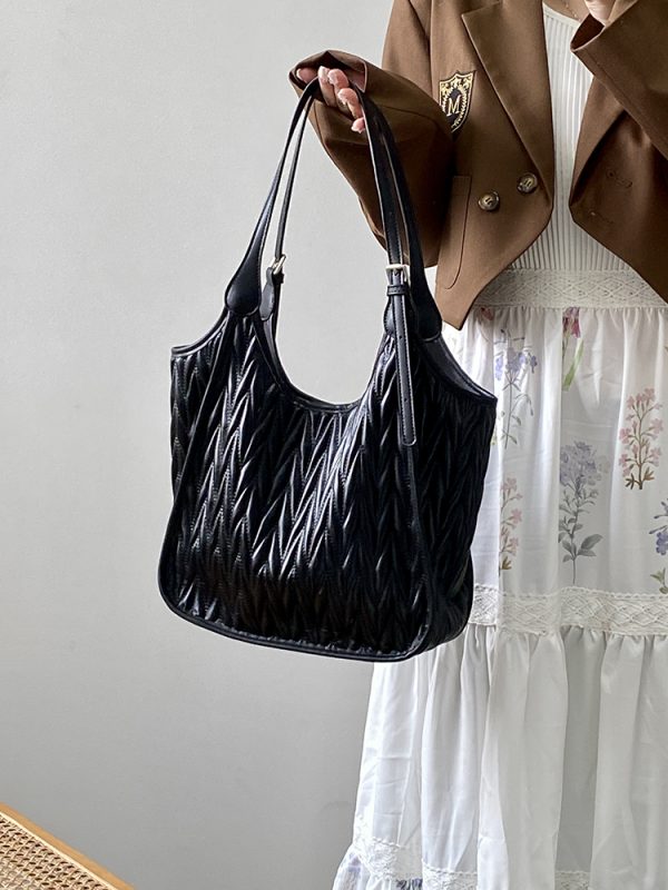 2025 Women's High-End Simple Shoulder Tote Bag - Large Capacity Commuter Bag for Everyday Fashion