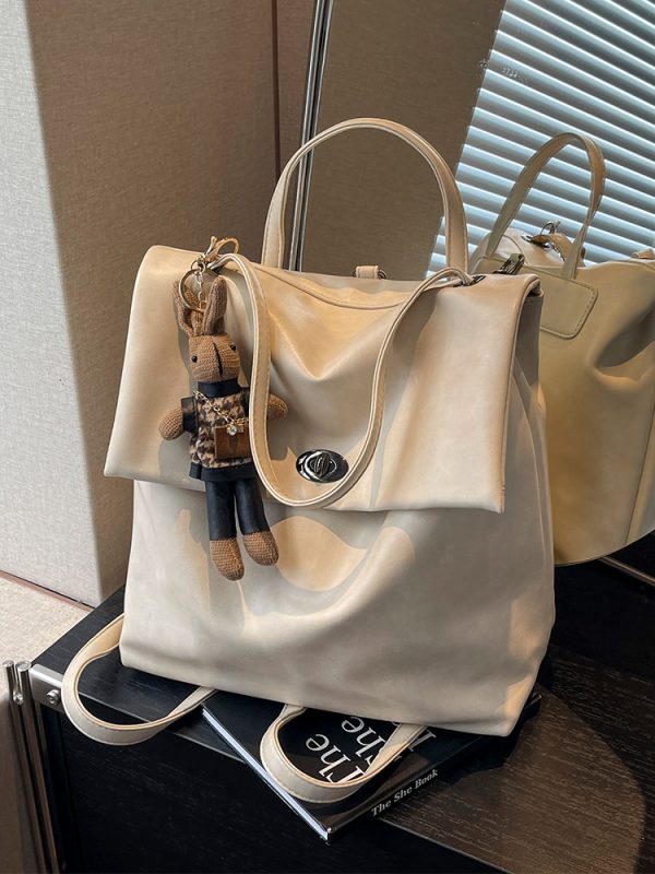 2025 Women's High-End Travel Backpack - Large Capacity College School Bag, Stylish Hand-Held Design for Modern Students