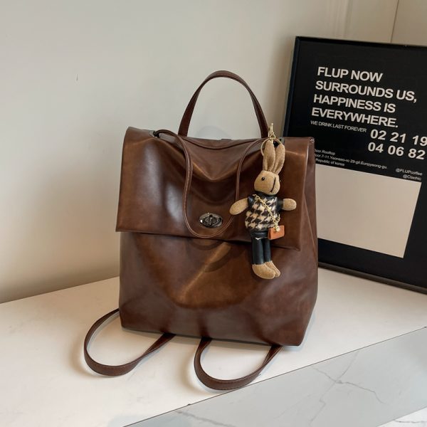 2025 Women's High-End Travel Backpack - Large Capacity College School Bag, Stylish Hand-Held Design for Modern Students