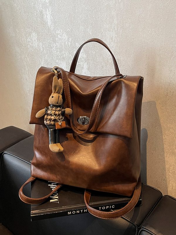 2025 Women's High-End Travel Backpack - Large Capacity College School Bag, Stylish Hand-Held Design for Modern Students