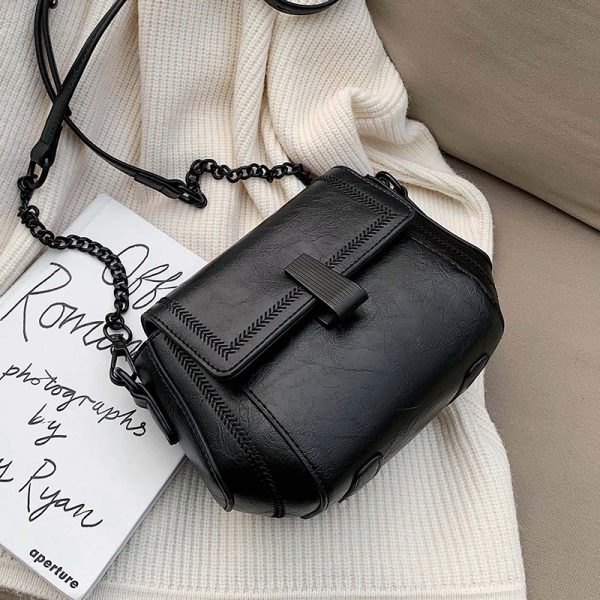2025 Women's Korean Style Chain Shoulder Bag - Versatile Small Square Crossbody Purse, High-End Fashion Accessory