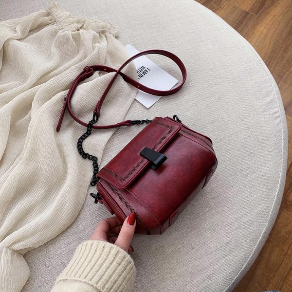2025 Women's Korean Style Chain Shoulder Bag - Versatile Small Square Crossbody Purse, High-End Fashion Accessory