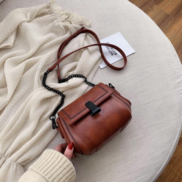 2025 Women's Korean Style Chain Shoulder Bag - Versatile Small Square Crossbody Purse, High-End Fashion Accessory