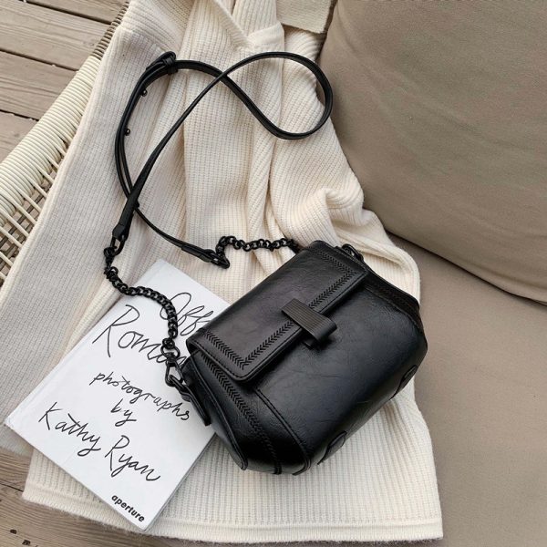 2025 Women's Korean Style Chain Shoulder Bag - Versatile Small Square Crossbody Purse, High-End Fashion Accessory