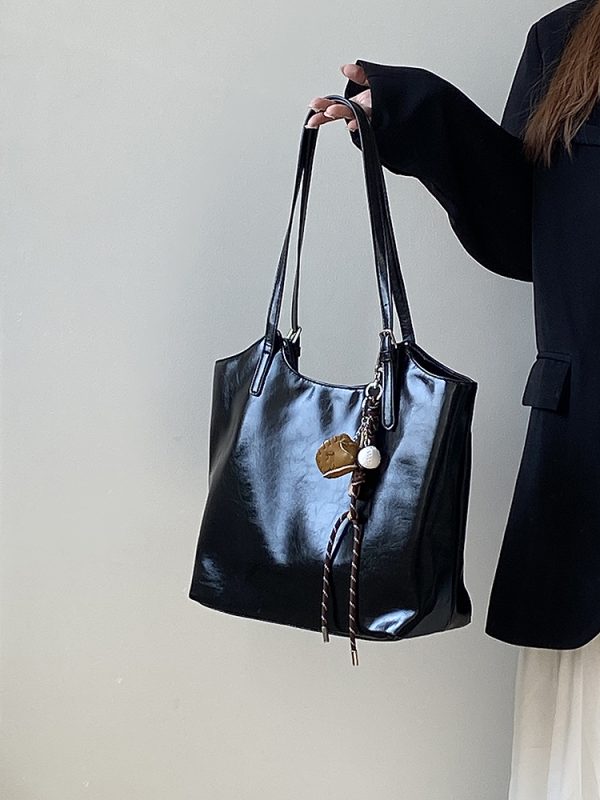 2025 Women's Korean Style Large Capacity Tote Bag - Versatile Professional Commuter Shoulder Handbag