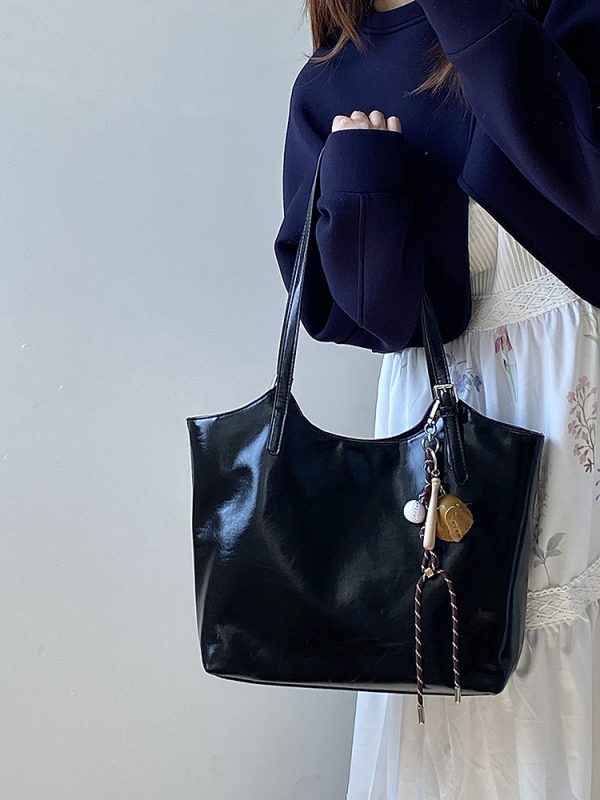 2025 Women's Korean Style Large Capacity Tote Bag - Versatile Professional Commuter Shoulder Handbag