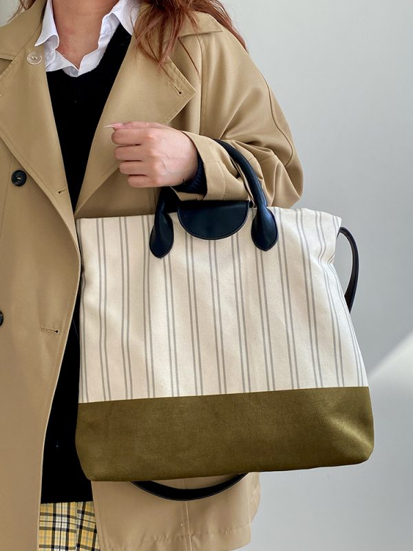 2025 Women's Large Capacity Shoulder Tote Bag - Lazy Style Crossbody Bag for Commuting - Trendy Niche Design