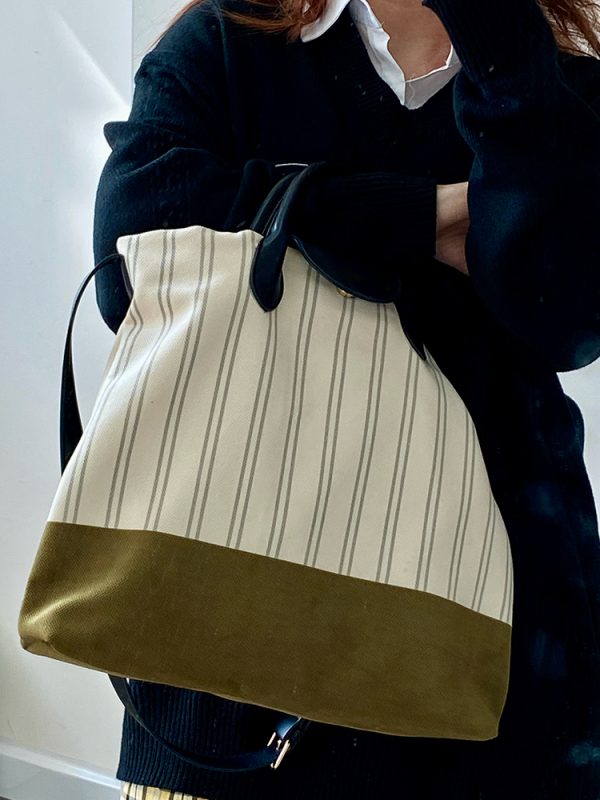 2025 Women's Large Capacity Shoulder Tote Bag - Lazy Style Crossbody Bag for Commuting - Trendy Niche Design