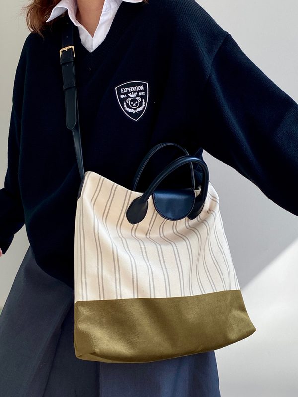2025 Women's Large Capacity Shoulder Tote Bag - Lazy Style Crossbody Bag for Commuting - Trendy Niche Design