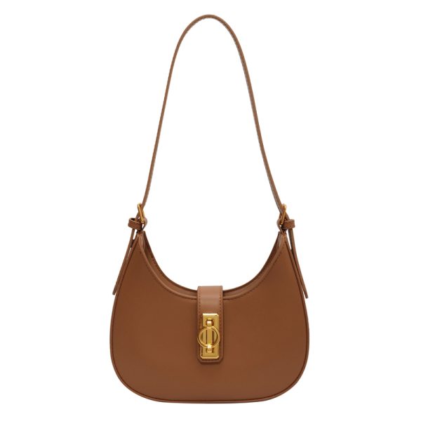 2025 Women's Minimalist Textured Saddle Bag - Summer Fresh Underarm High-End Shoulder Bag