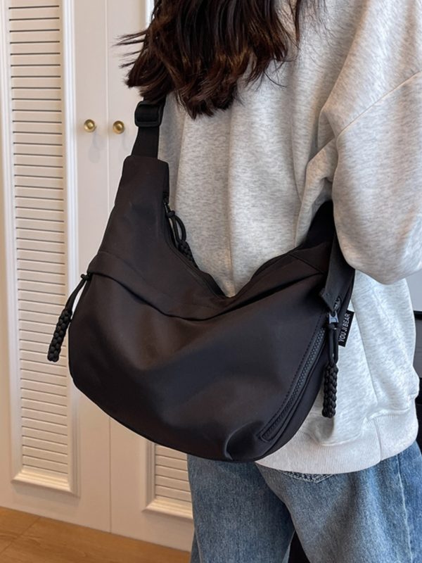 2025 Women's Oxford Cloth Crossbody Bag, Large Capacity Dumpling Shoulder Bag for Class and Commuting, Trendy Casual Style