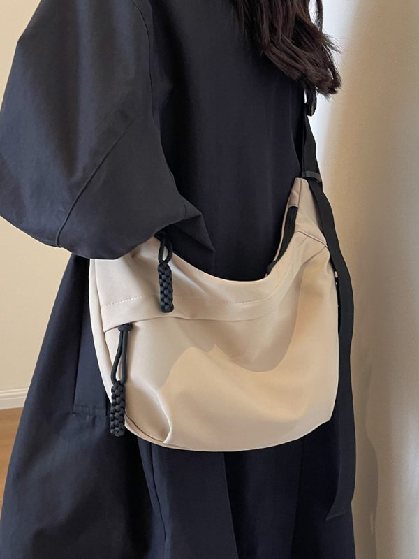 2025 Women's Oxford Cloth Crossbody Bag, Large Capacity Dumpling Shoulder Bag for Class and Commuting, Trendy Casual Style