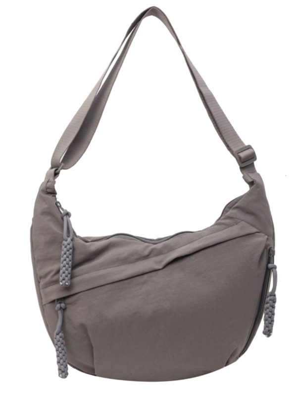 2025 Women's Summer Canvas Dumpling Bag - Versatile Large Capacity Shoulder Crossbody Bag for Students and Commuting