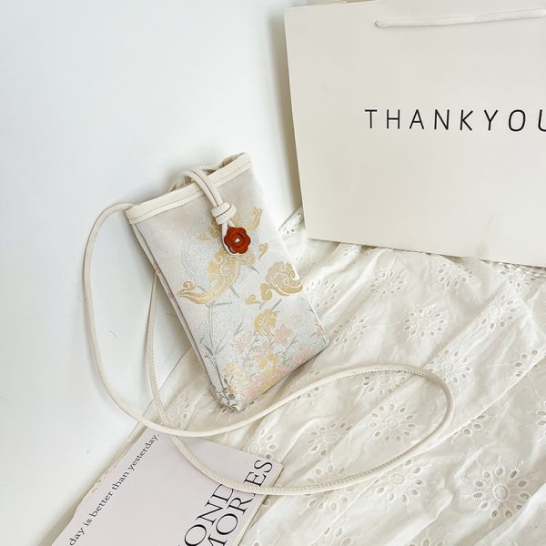 2025 Women's Summer Mini Crossbody Bag - High-End Chinese National Style Mobile Phone Bag for Walking