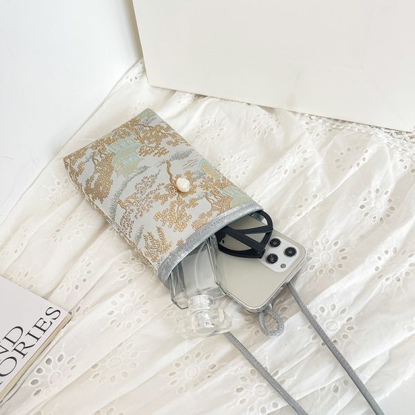 2025 Women's Summer Mini Crossbody Bag - High-End Chinese National Style Mobile Phone Bag for Walking