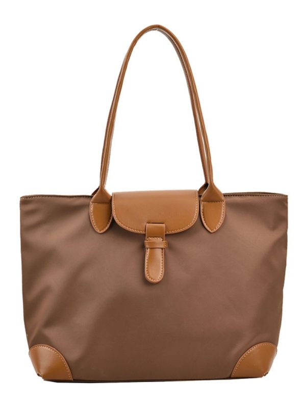 2025 Women's Summer Nylon Canvas Tote Bag - Large Capacity Shoulder Handbag for Commuting and Mommy Style