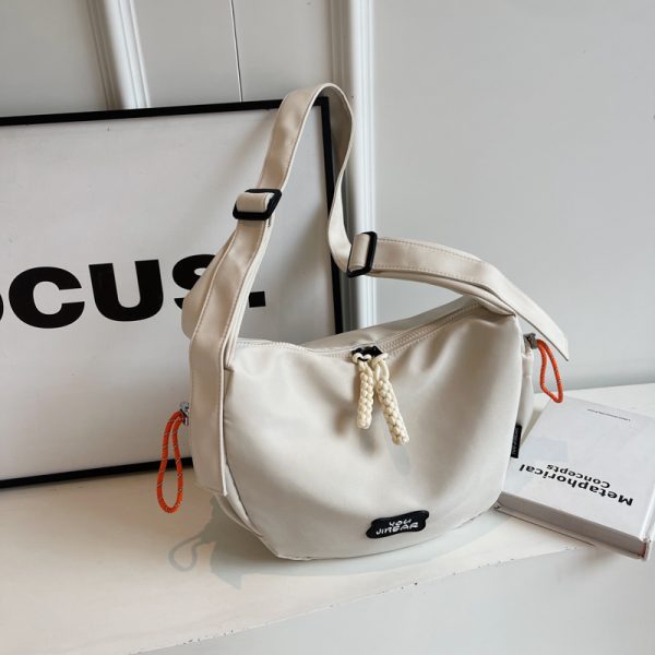 2025 Women's Summer Nylon Dumpling Bag - Large Capacity Crossbody for Students, Versatile Commuting Shoulder Bag
