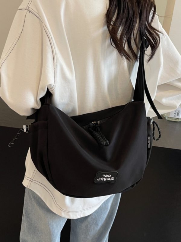 2025 Women's Summer Nylon Dumpling Bag - Large Capacity Crossbody for Students, Versatile Commuting Shoulder Bag