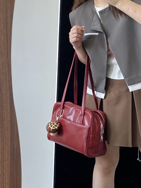 2025 Women's Tote Bag - Korean Style Light Retro Large Capacity Handheld Underarm Bag for Everyday Use